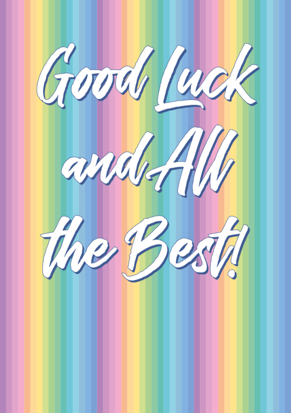Good luck and all the best!