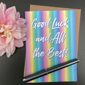 Good luck and all the best!