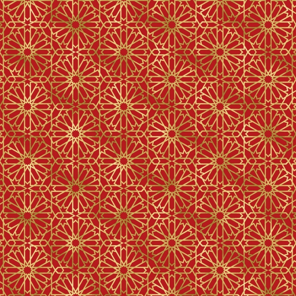 Marrakesh wrapping paper - Red and gold look